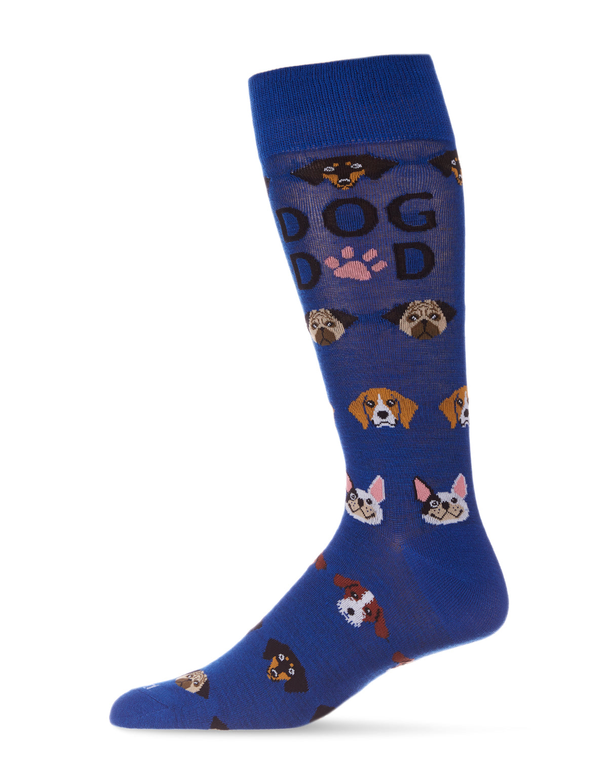 Men's Best Dog Dad Bamboo Blend Novelty Crew Sock