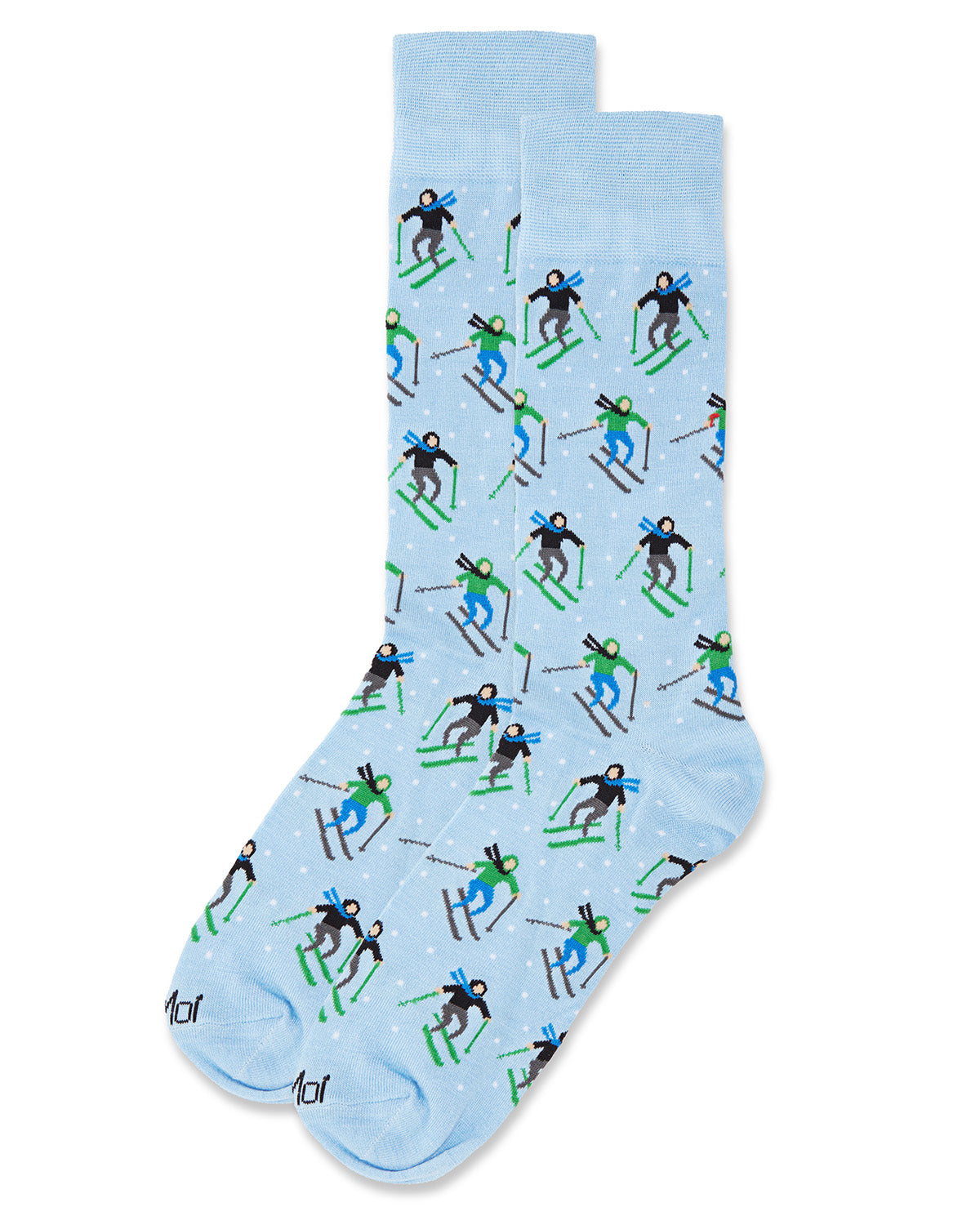 Men's Skiers Paradise Bamboo Blend Novelty Crew Sock