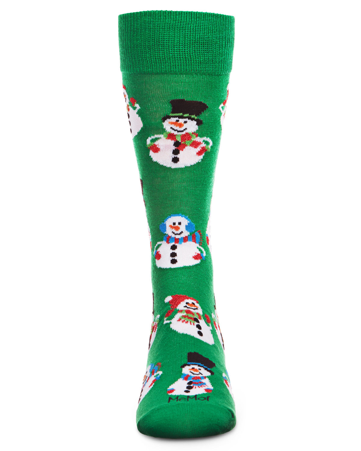 Men's Jolly Holiday Happy Snowmen Novelty Crew Socks