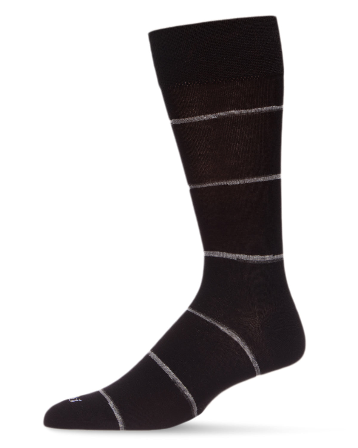 Men's Spacedye Stripe Bamboo Dress Crew Socks