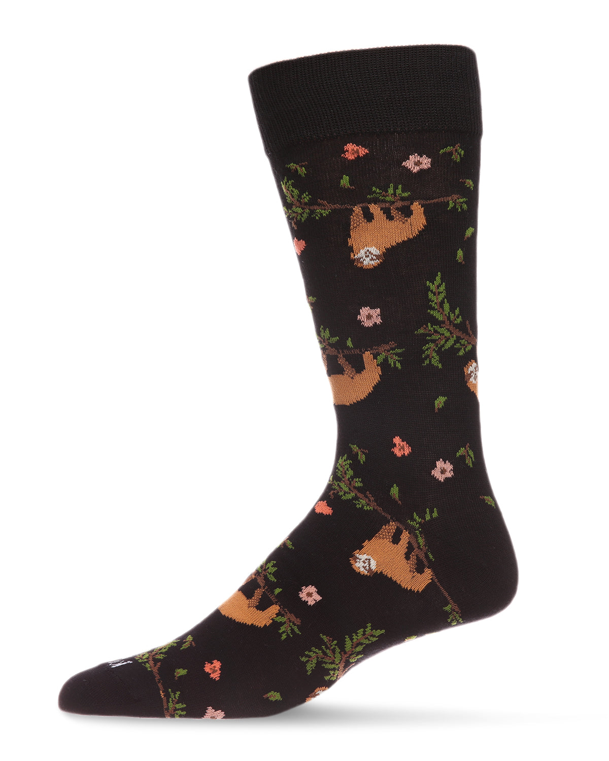 Men's Superb Sloth Bamboo Blend Novelty Crew Sock