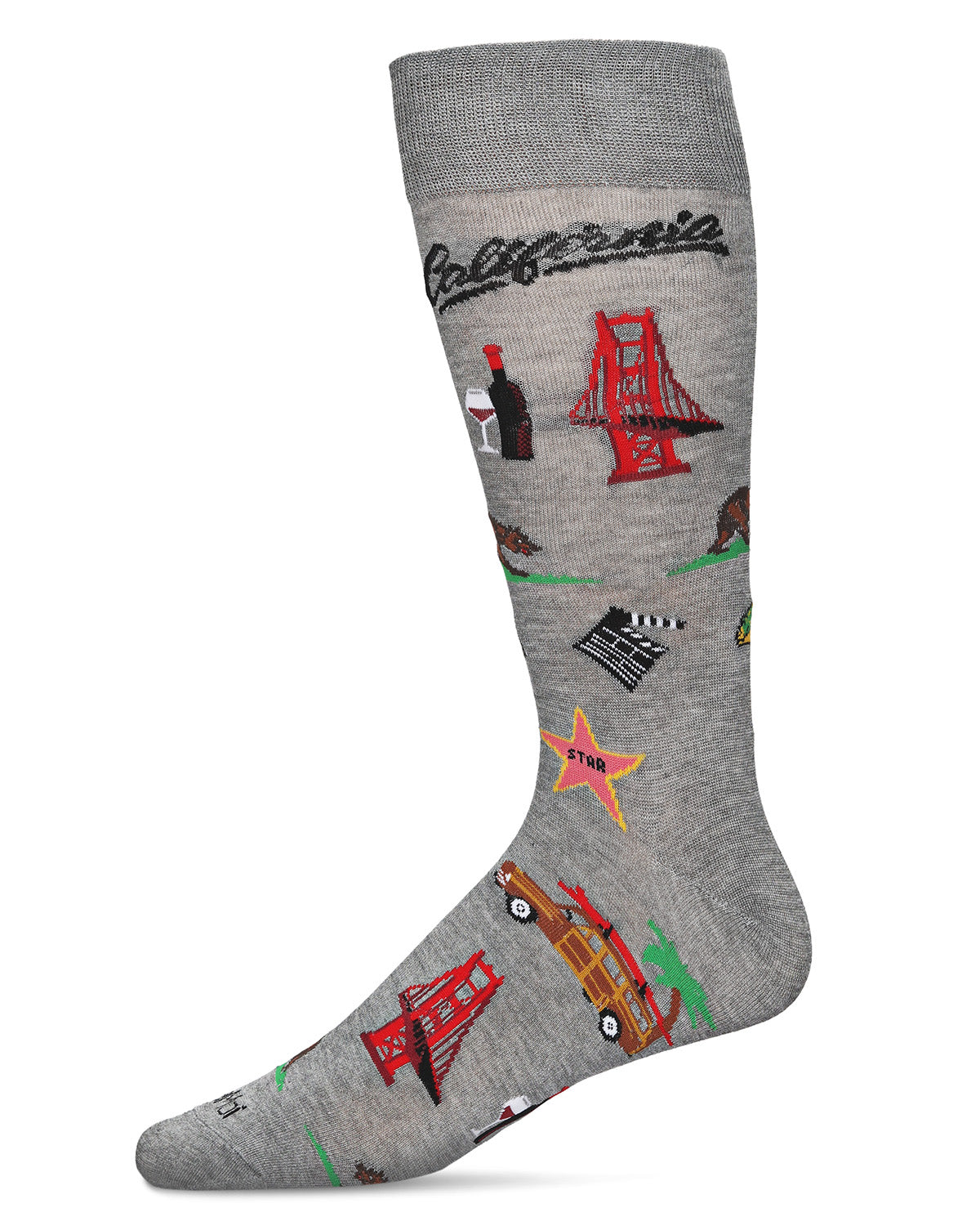 Men's California Cool Bamboo Blend Novelty Crew Sock