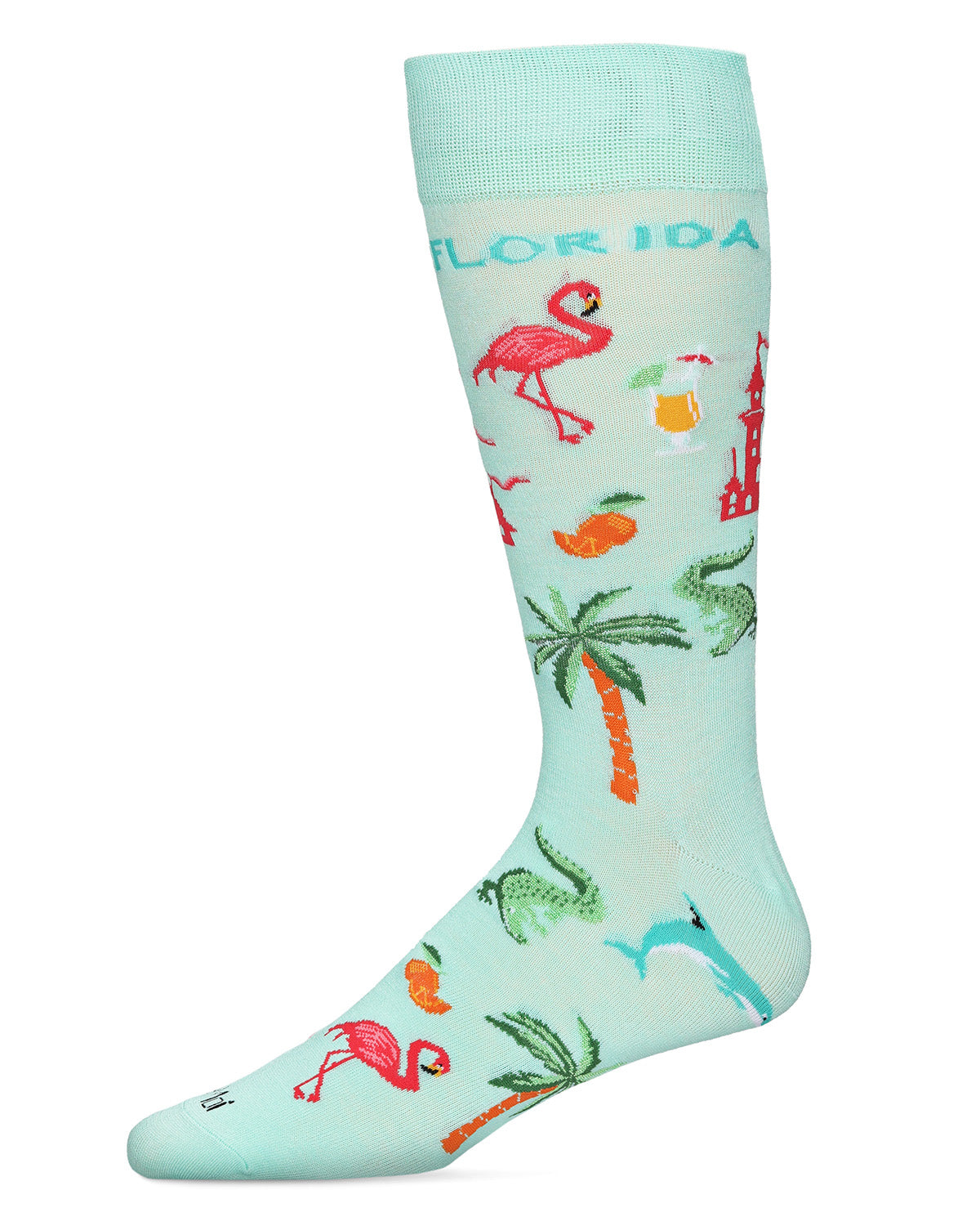 Men's Florida Sun Fun Bamboo Blend Novelty Crew Sock