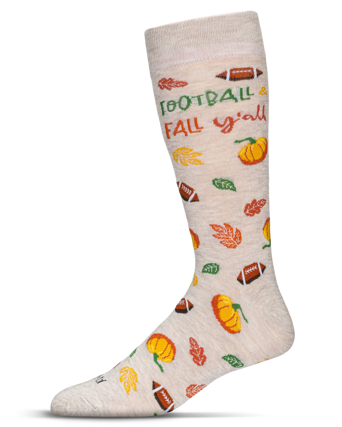 Men's Football & Fall Bamboo Crew Socks