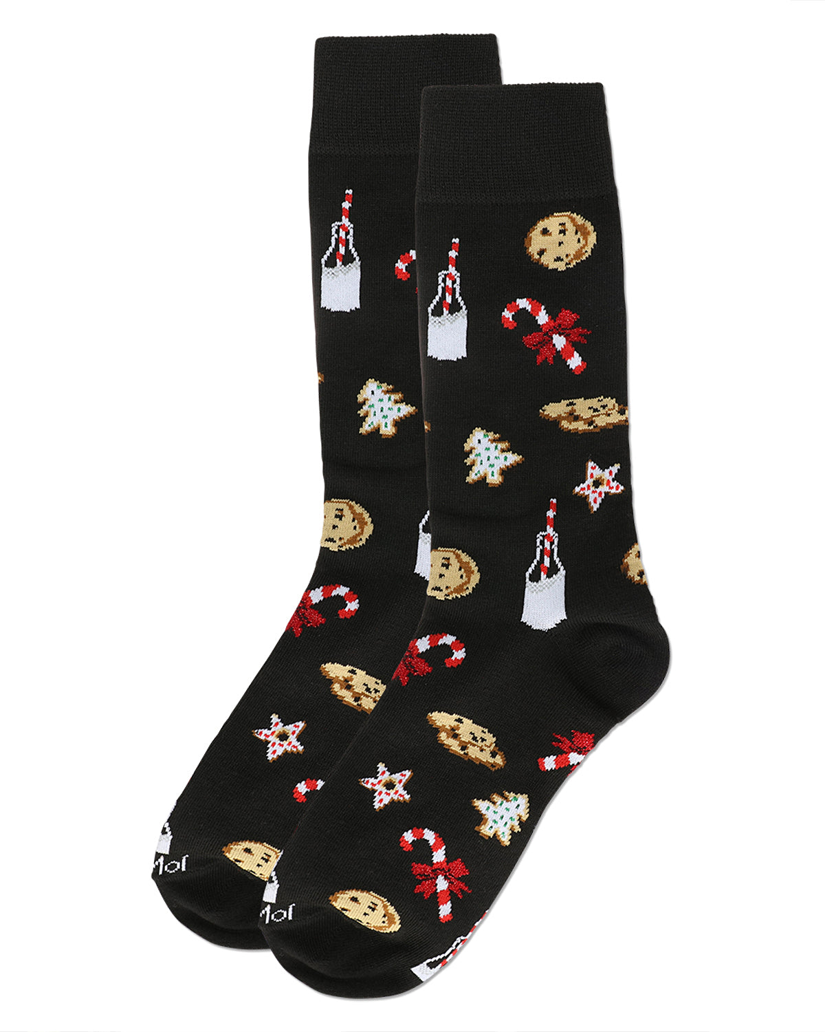 Men's Milk & Cookies Holiday Crew Socks