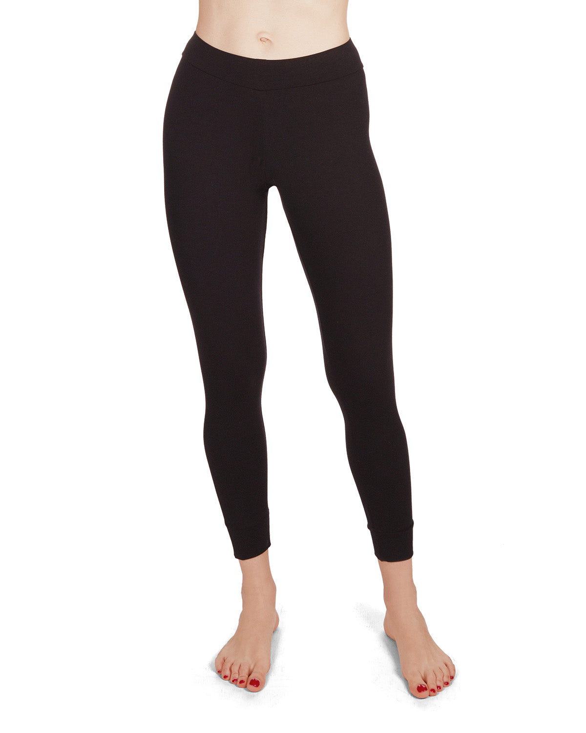 Women's Eco Basics Bamboo Blend Slim-Fit Solid Leggings