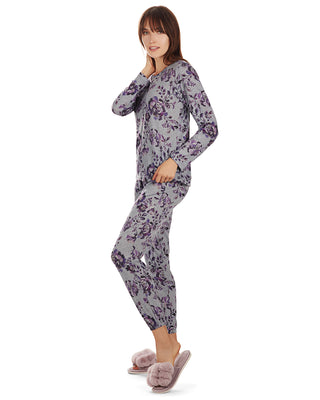 JMXITI Womens Fluffy Pajama Set 2 Piece White Soft Sleepwear Love
