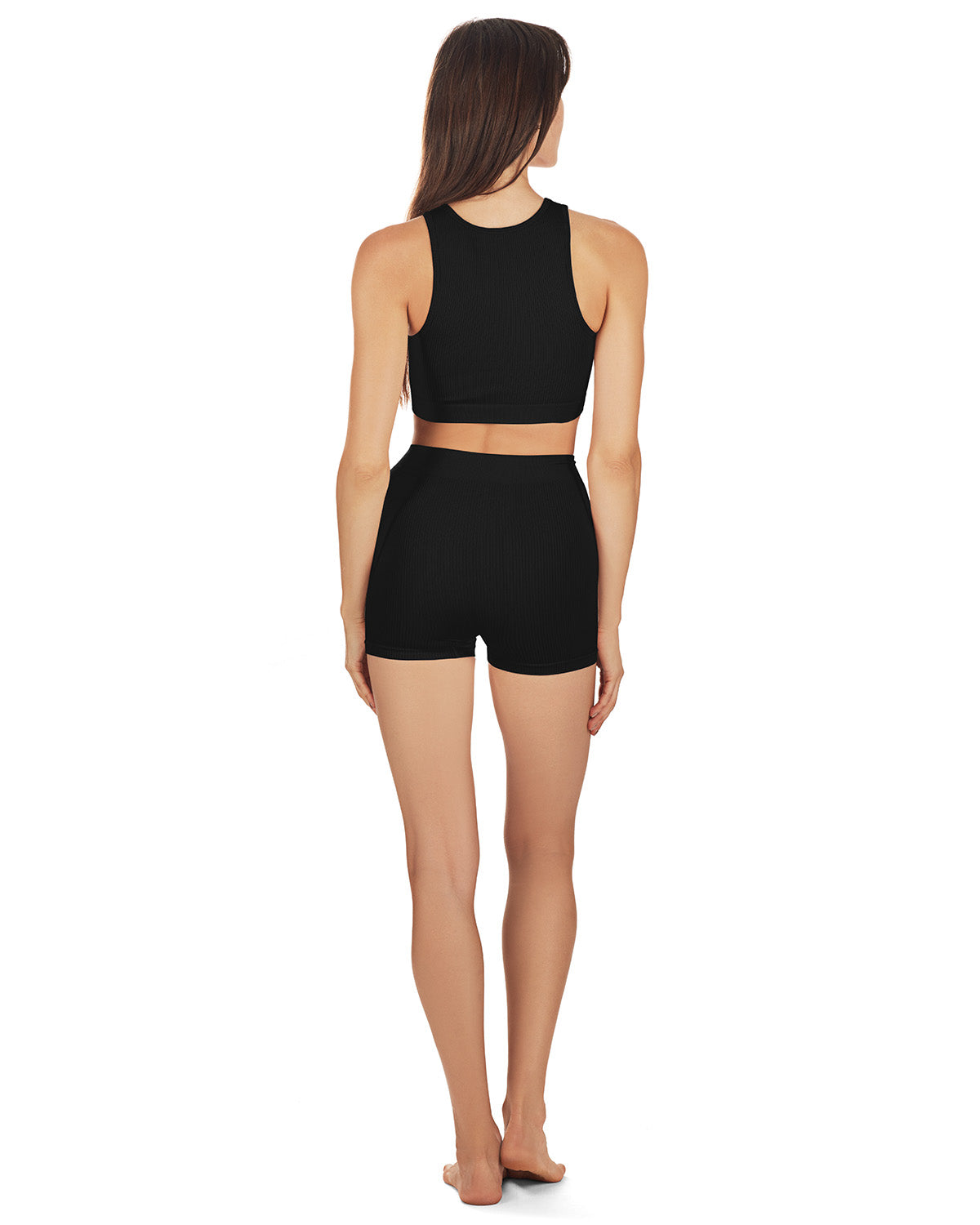 Seamless Rib Bralette Boyshort Set