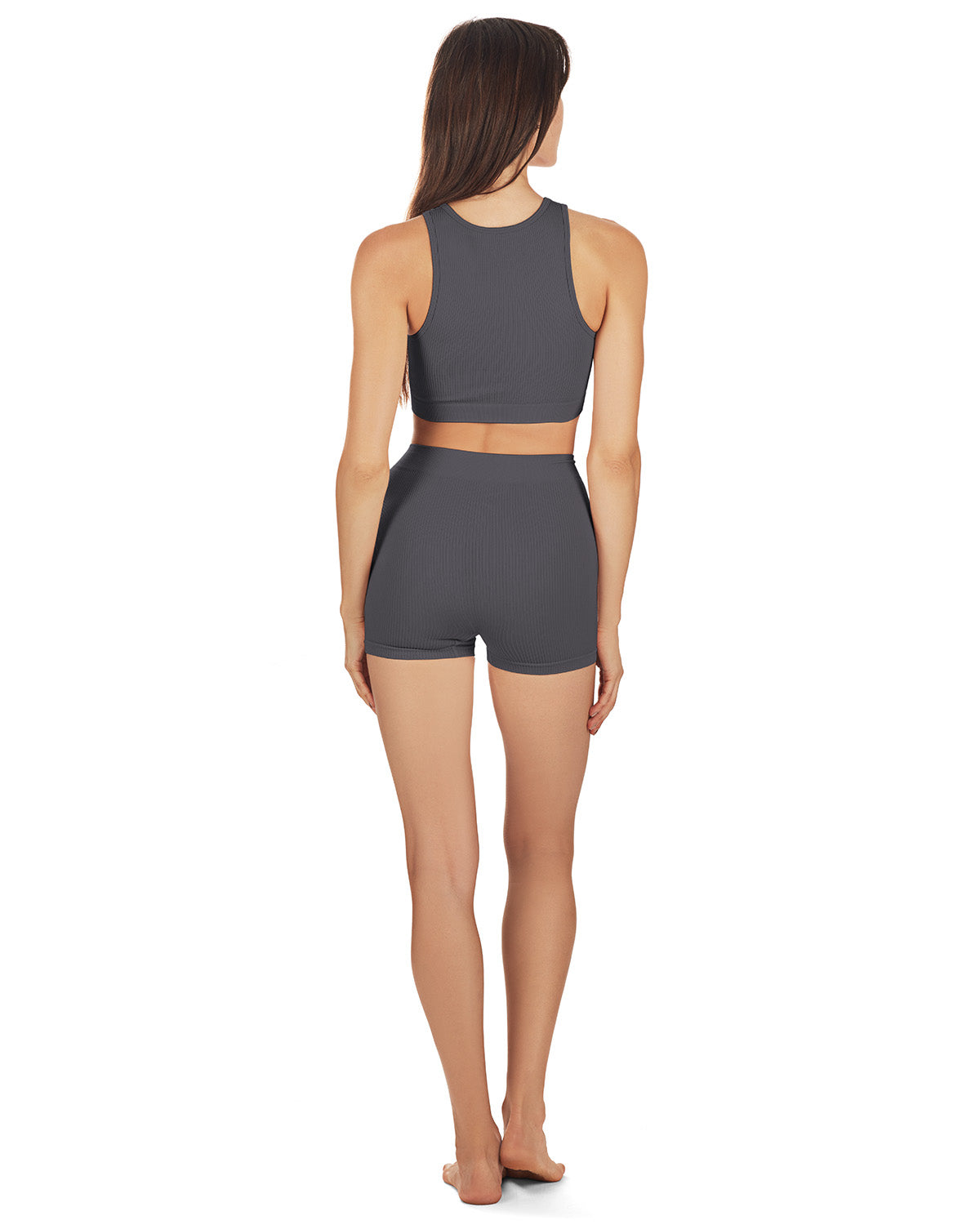 Seamless Rib Bralette Boyshort Set