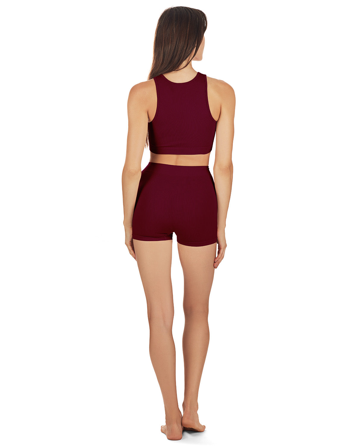 Seamless Rib Bralette Boyshort Set