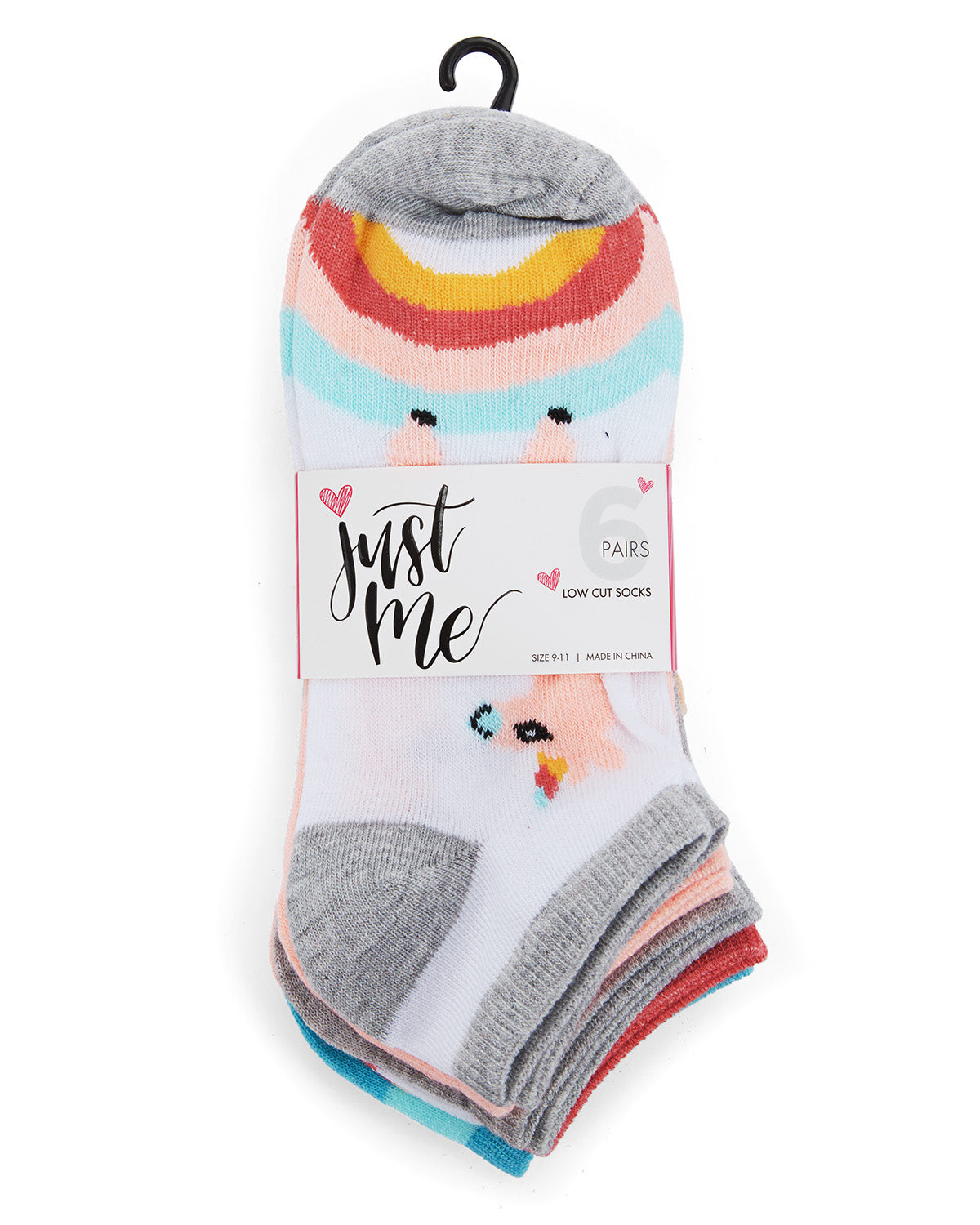 Women's 6 Pair Pack Lovely Llama Low Cut Socks