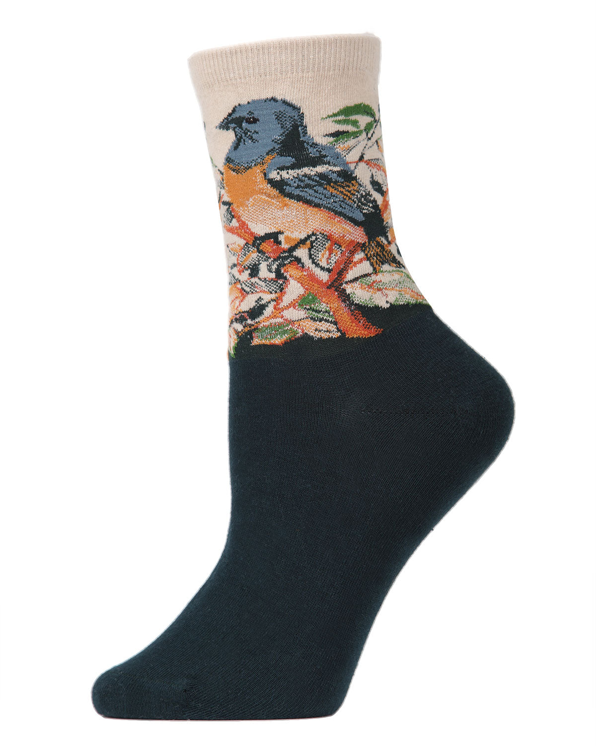 Women's Bird Limited Edition Art Cotton Blend Crew Sock