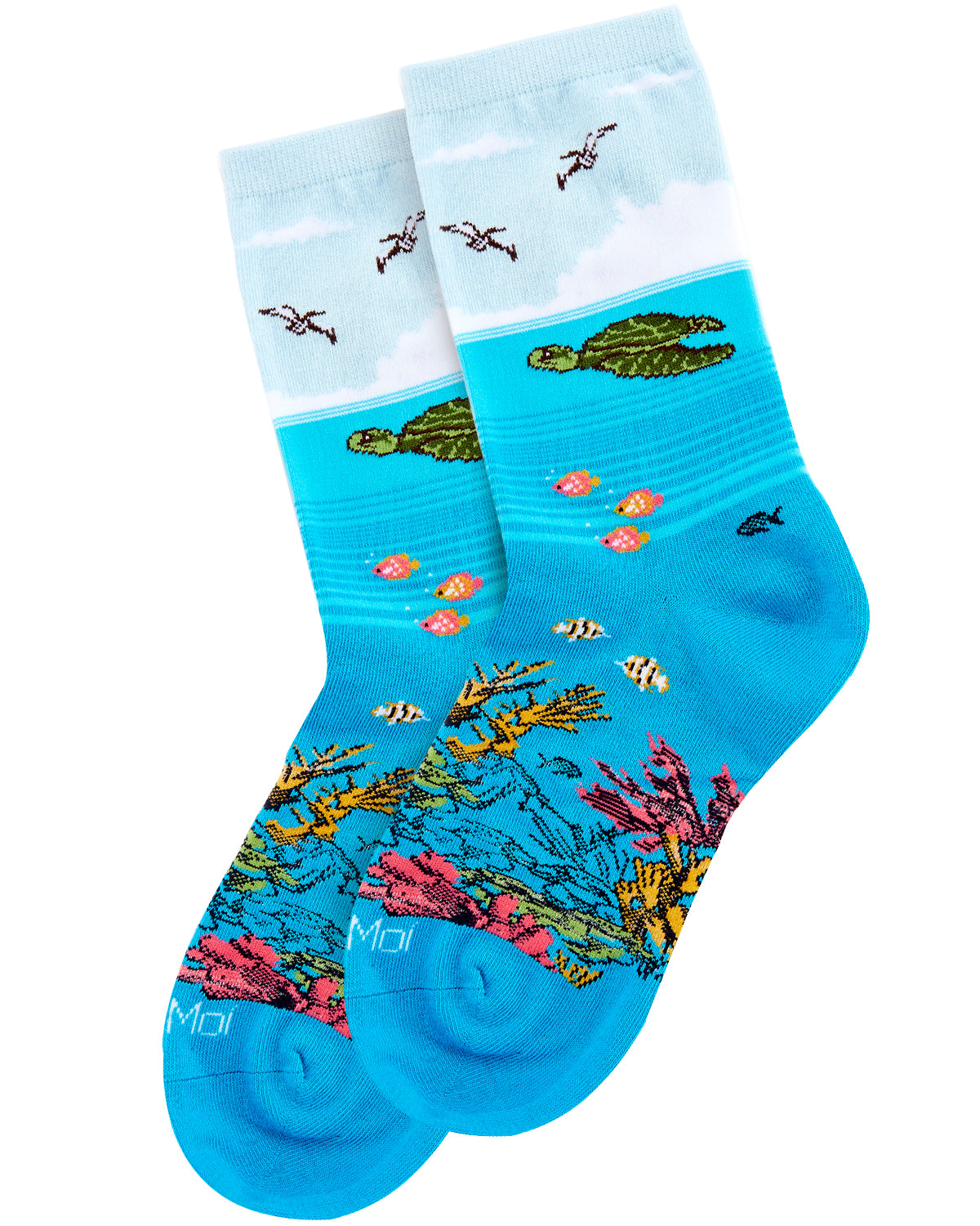 Women's Coral Reef Limited Edition Cotton Blend Crew Sock