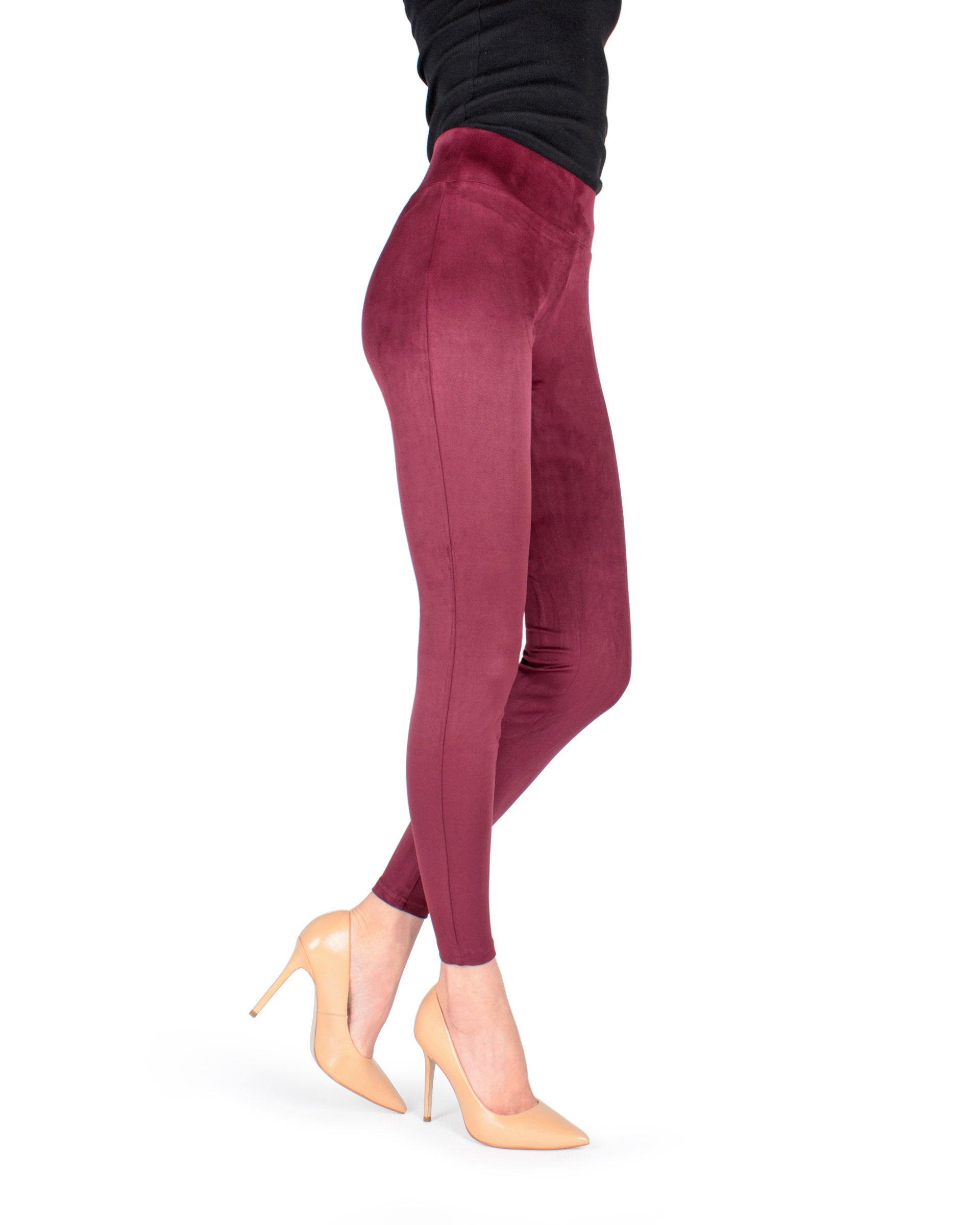 Women's Duranza Suede Ankle Length Fashion Leggings