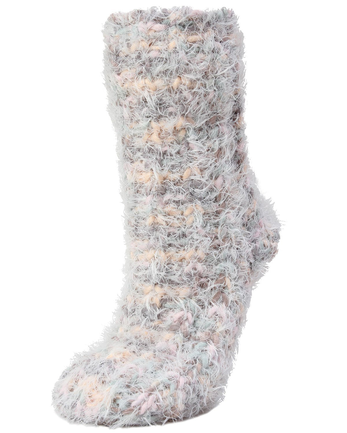 Women's Cozy Blend Sherpa-Style Lined Crew Slipper Sock