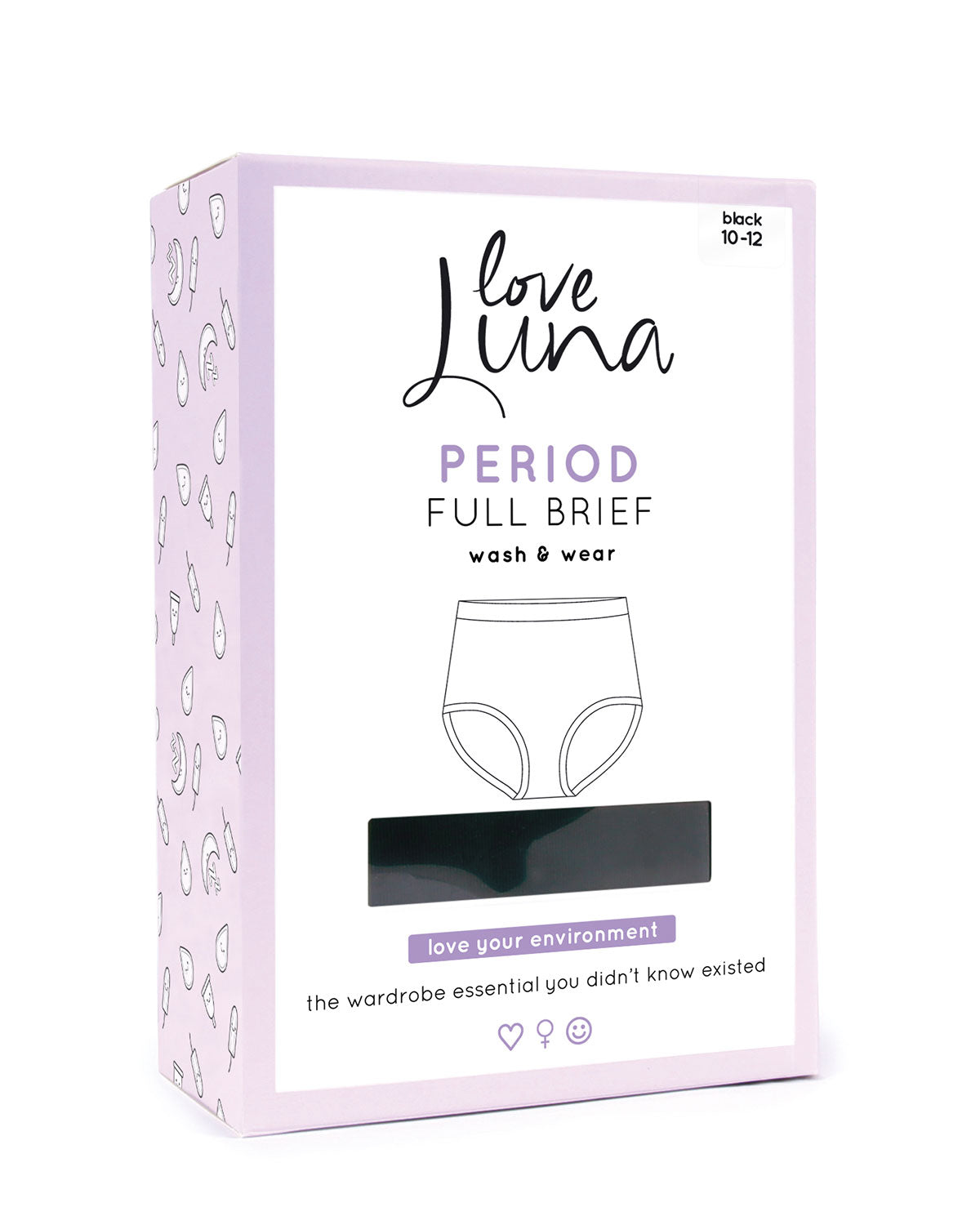 Love Luna Period Panties Underwear, Full Brief