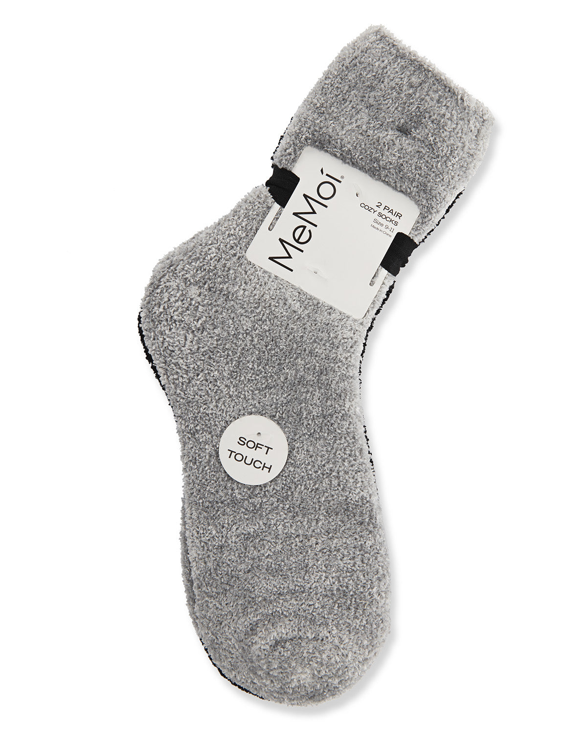 Women's 2 Pair Pack Solid Chenille Luxe Cozy Crew Socks