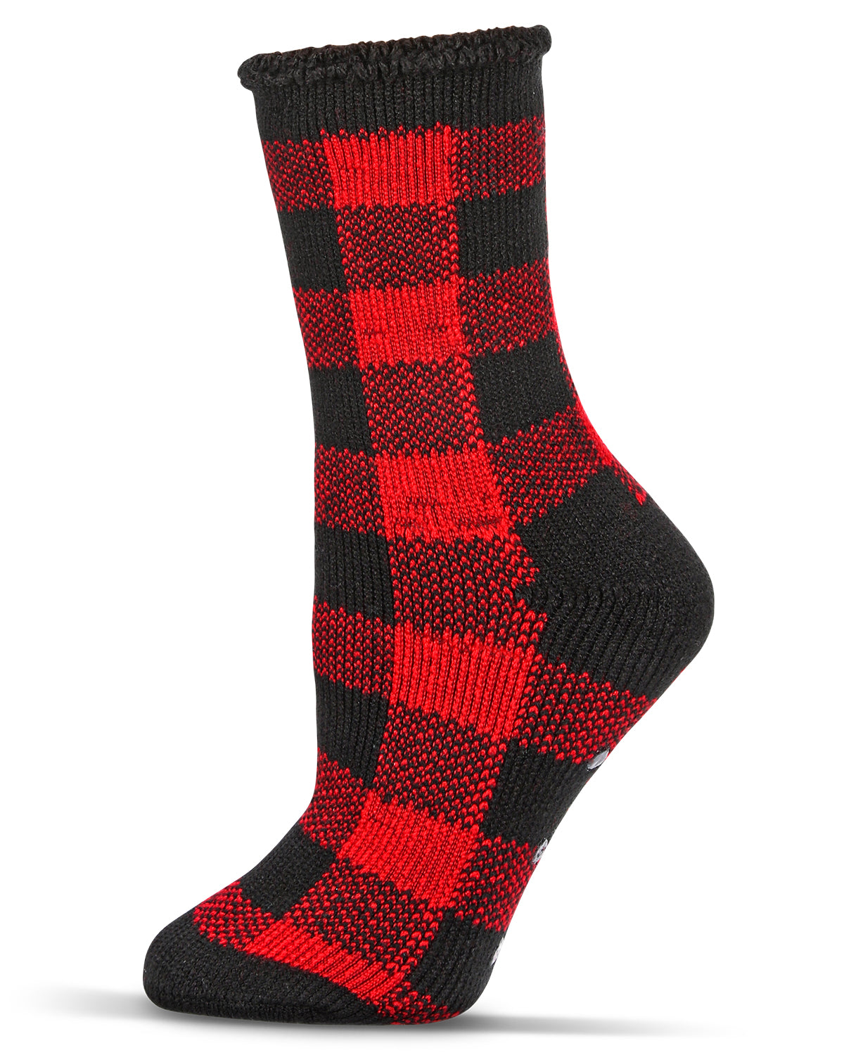 Women's Buffalo Plaid Cozy Warm Thermal Crew Socks