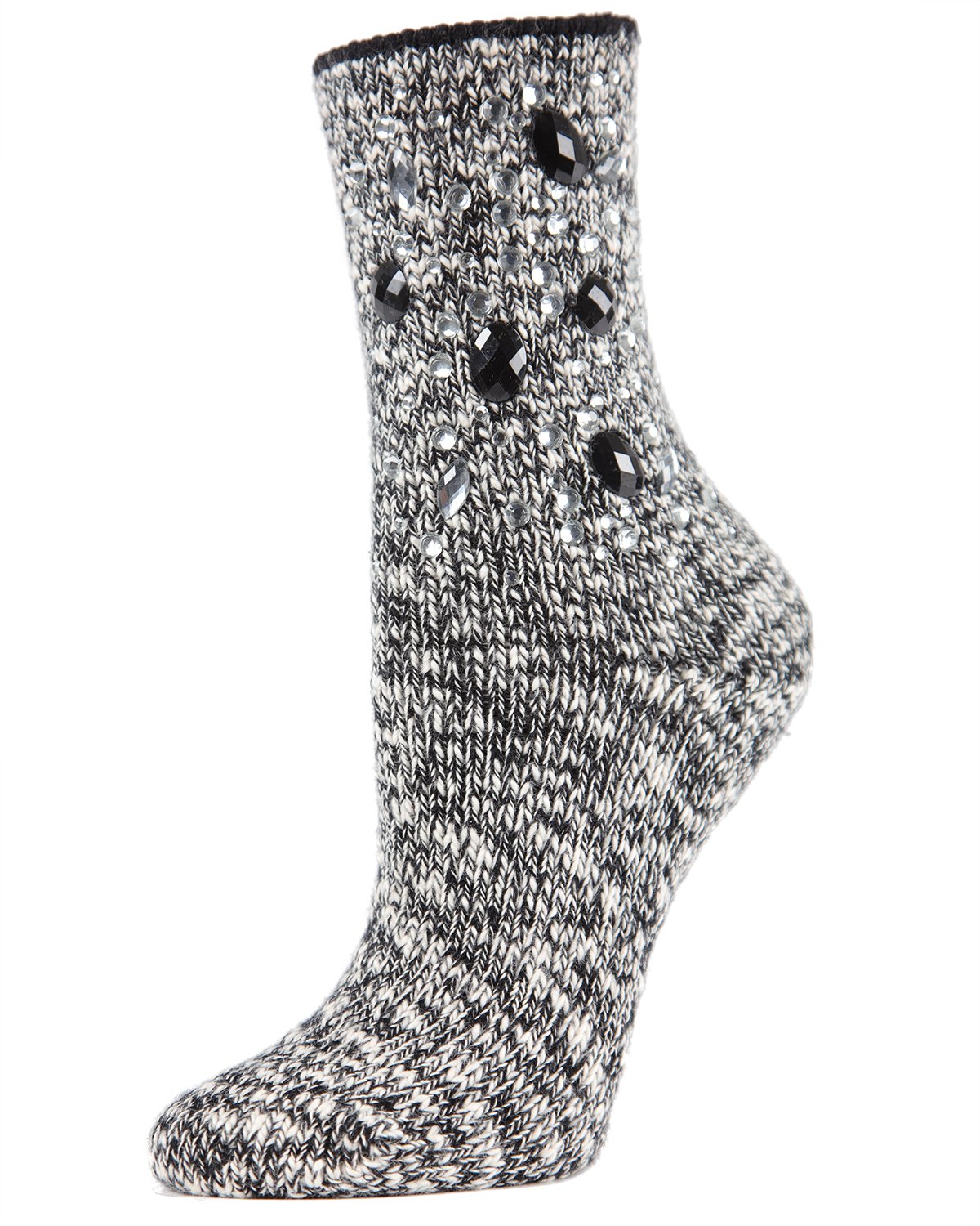 Women's Bejeweled for Joy Marl Combed Cotton Crew Sock