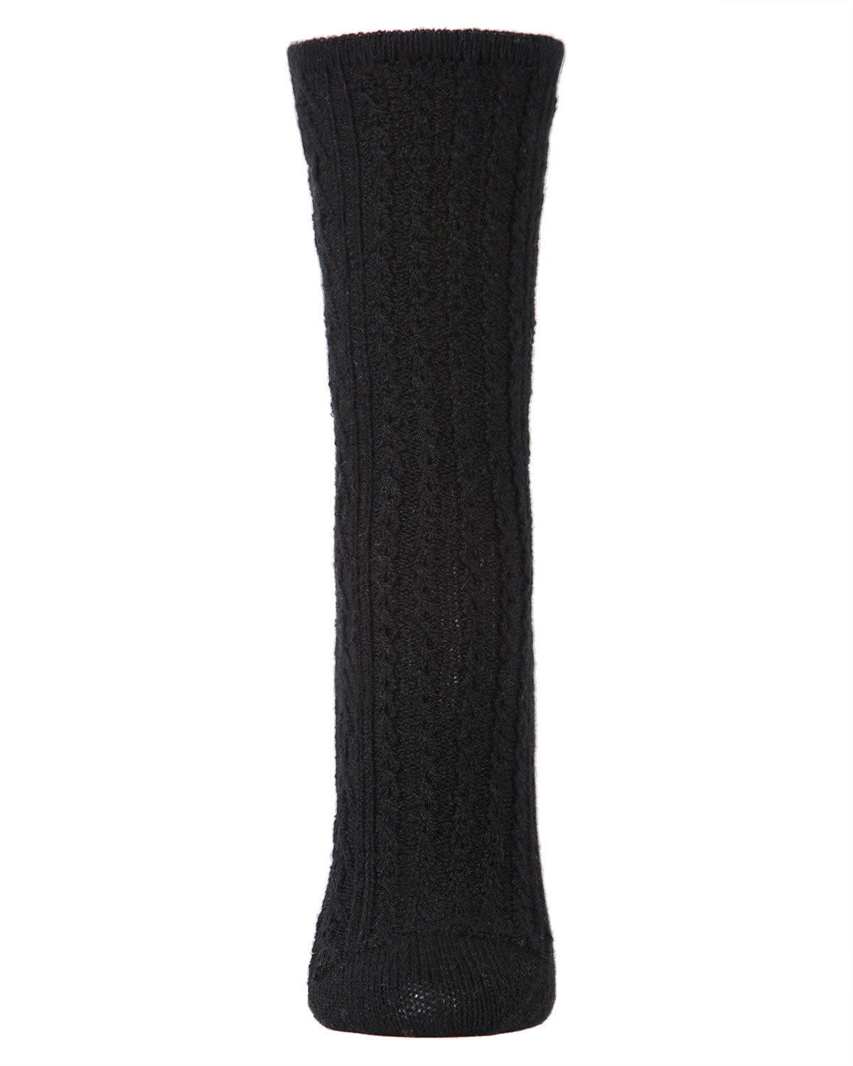 Women's Classic Cable Knit Vintage Style Crew Socks