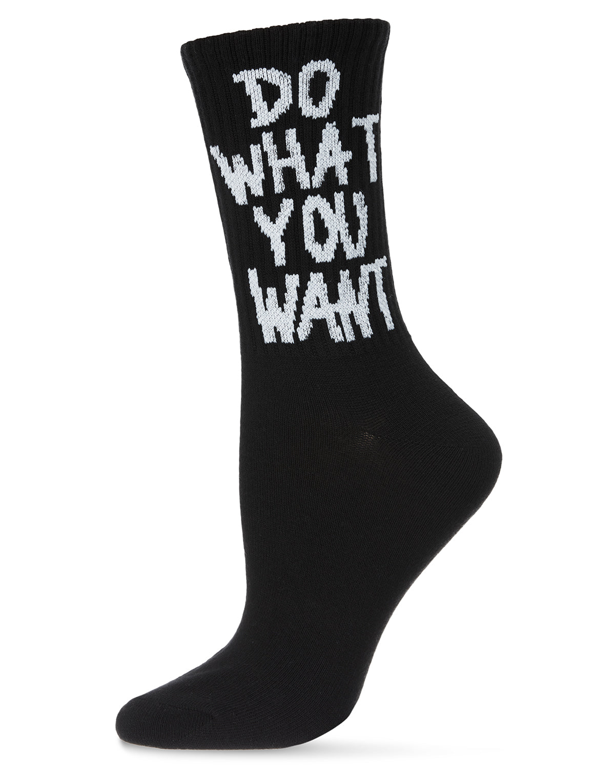 Women's Do What You Want Cotton Blend Crew Socks