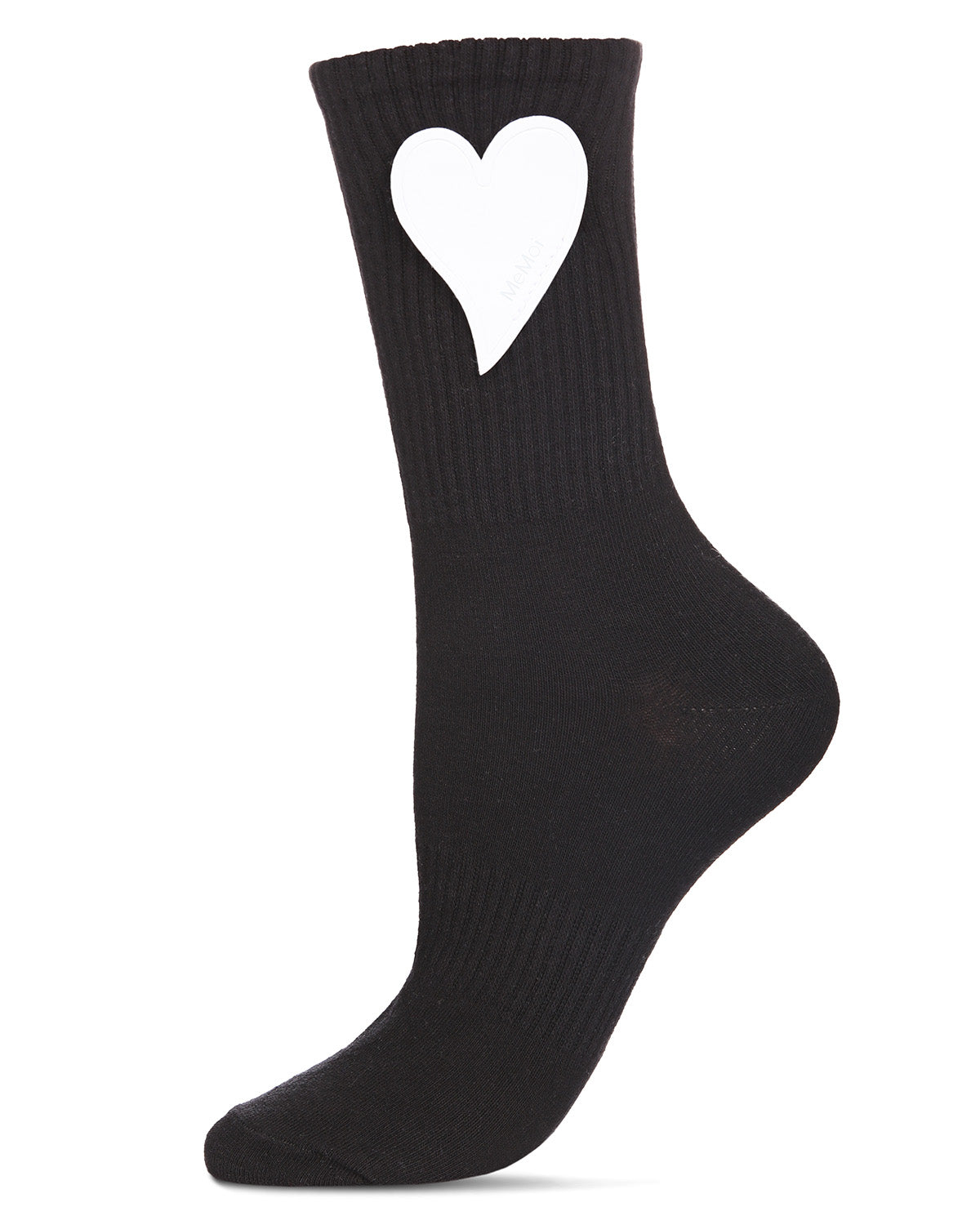 Women's Floating Heart Cotton Blend Crew Sock