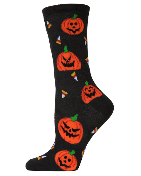 Jack O'Lantern Candy Crew Socks