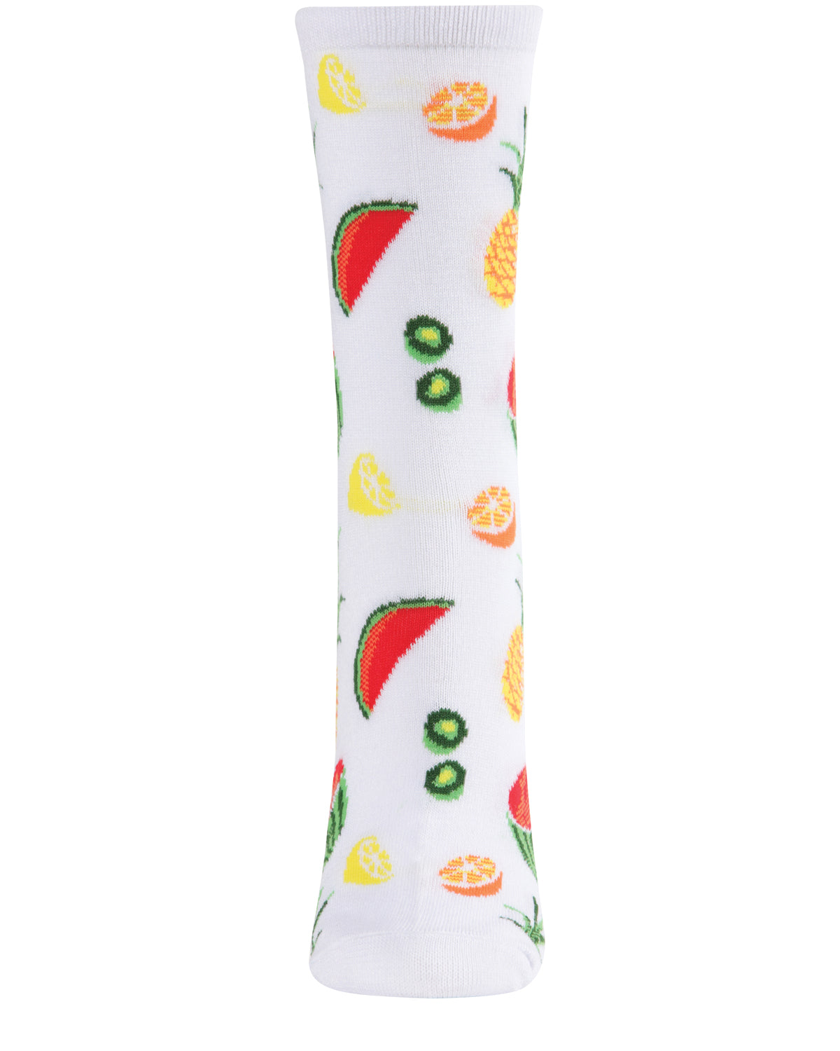 Tropical Fruit Bamboo Blend Crew Socks