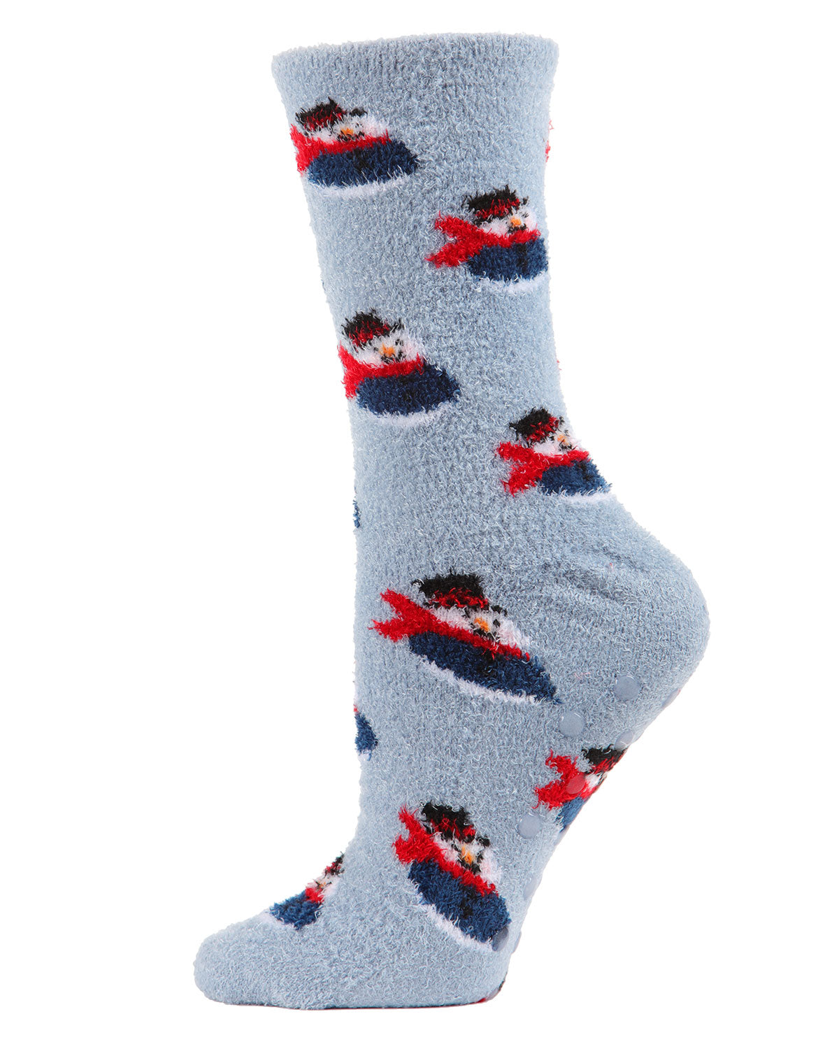 Snowman Cozy Non-Slip Crew Socks