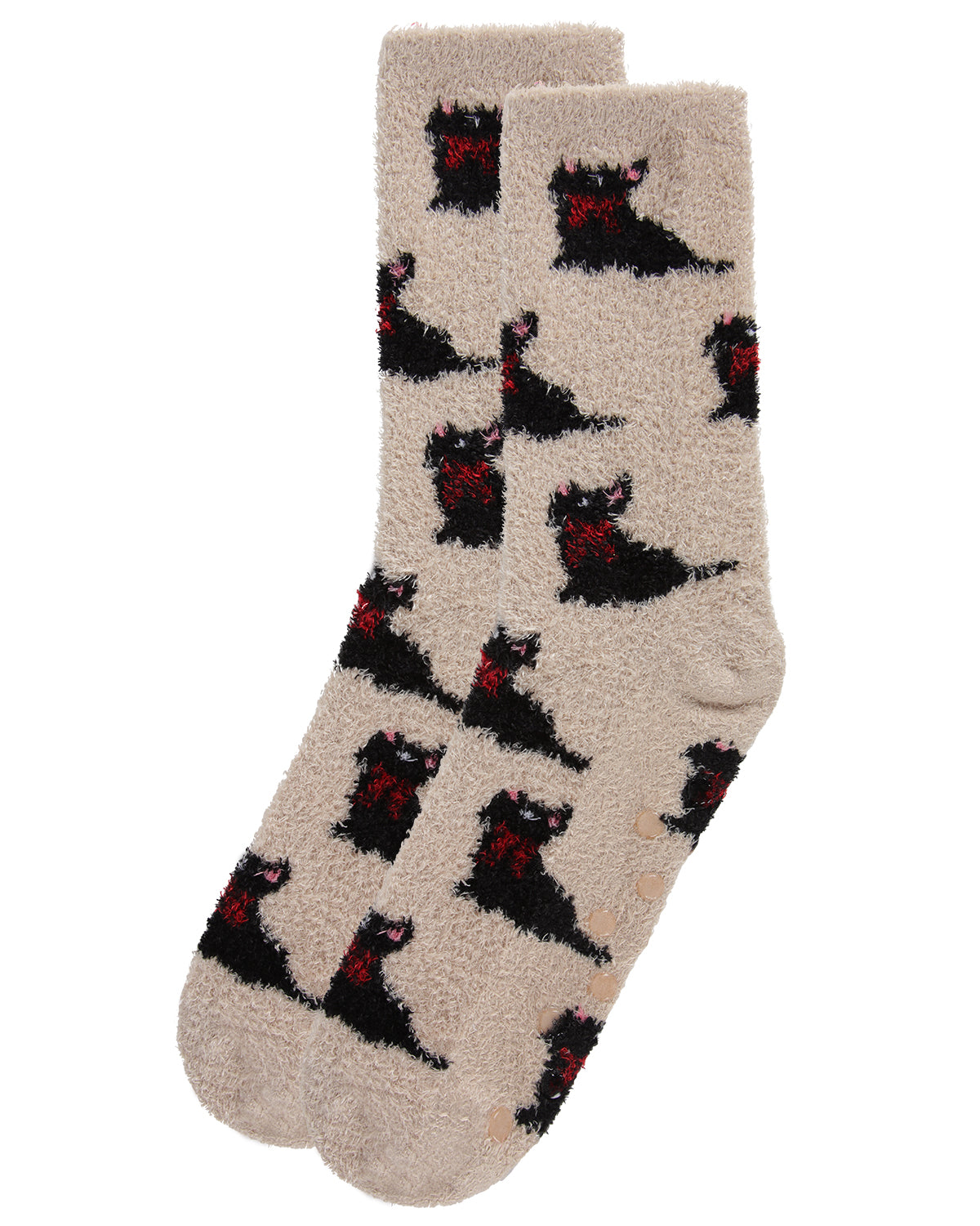 Winter Dog Cozy Non-Slip Crew Socks