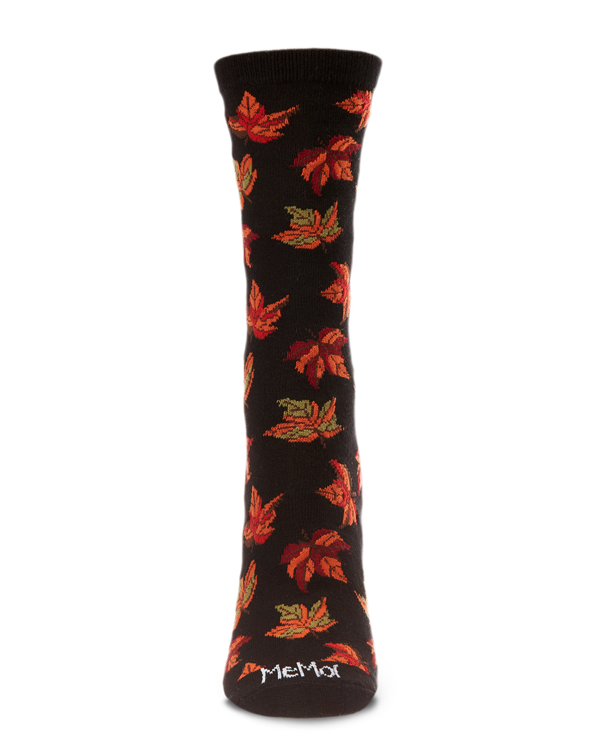 Women's Autumn Falling Leaves Bamboo Blend Crew Socks