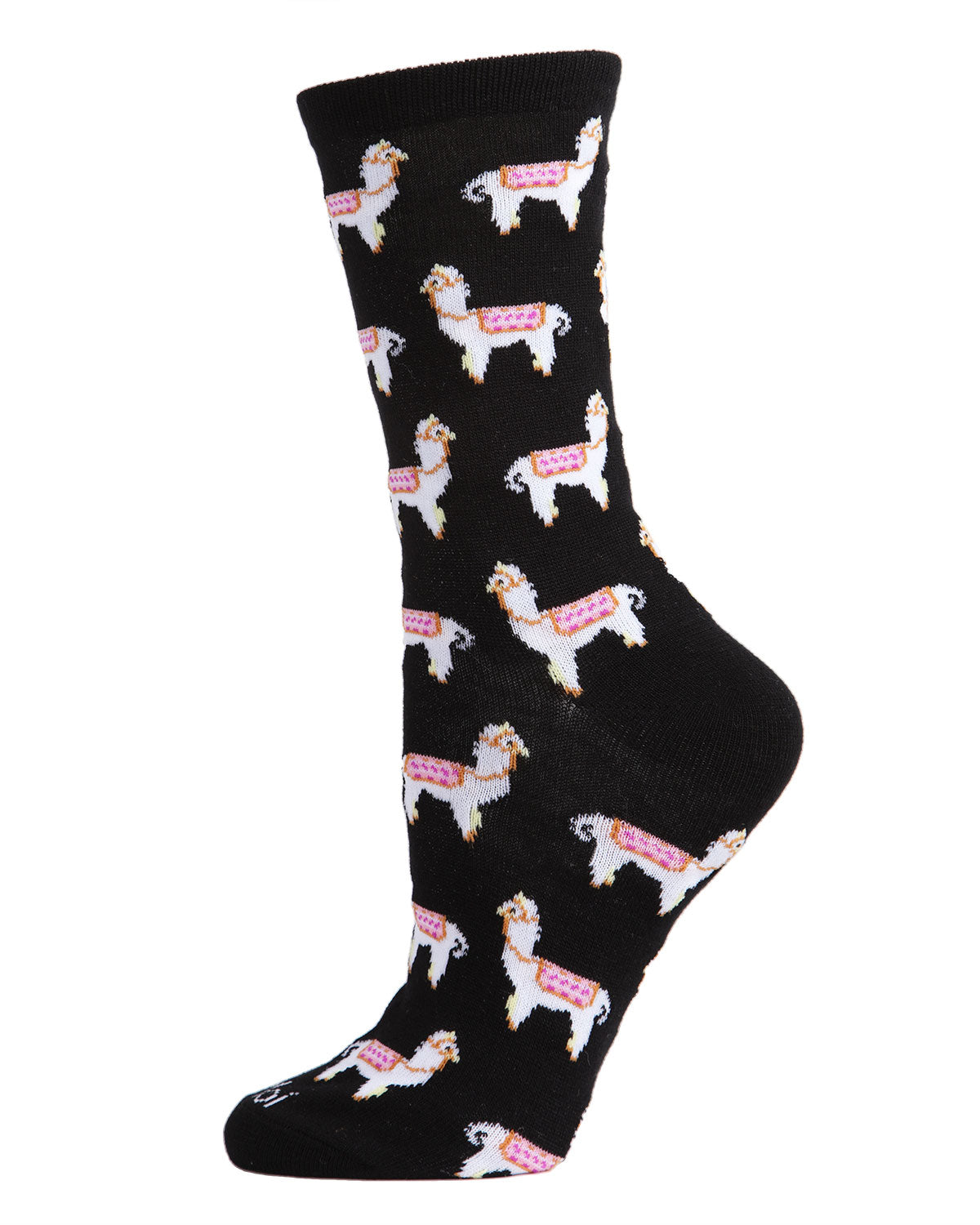 Llamas Bamboo Blend Crew Socks