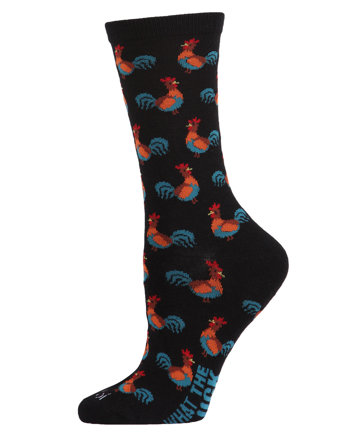 What the Cluck Bamboo Blend Chicken Crew Socks