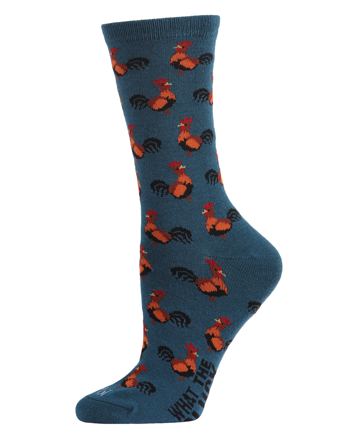 What the Cluck Bamboo Blend Chicken Crew Socks