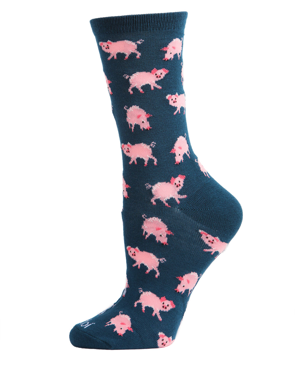 Pretty Pigs Bamboo Blend Crew Socks