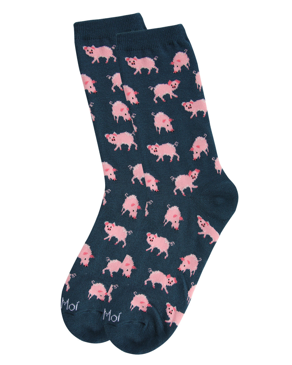 Pretty Pigs Bamboo Blend Crew Socks