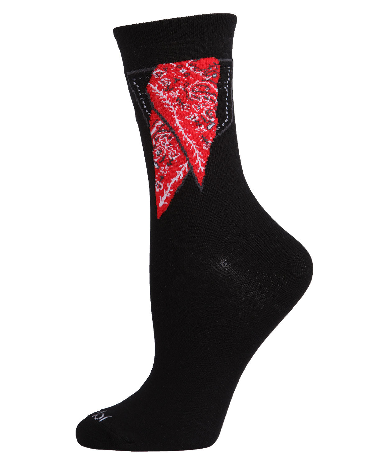 Women's Bandana in Pocket Bamboo Blend Crew Socks