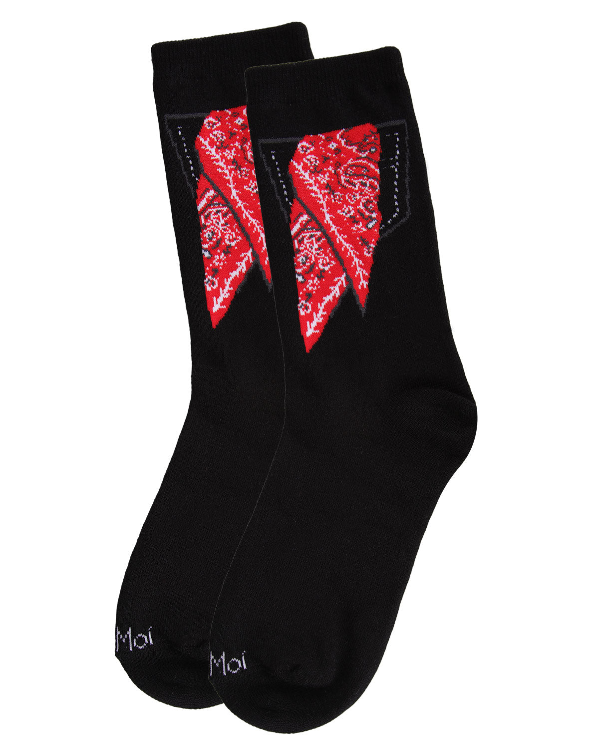 Women's Bandana in Pocket Bamboo Blend Crew Socks