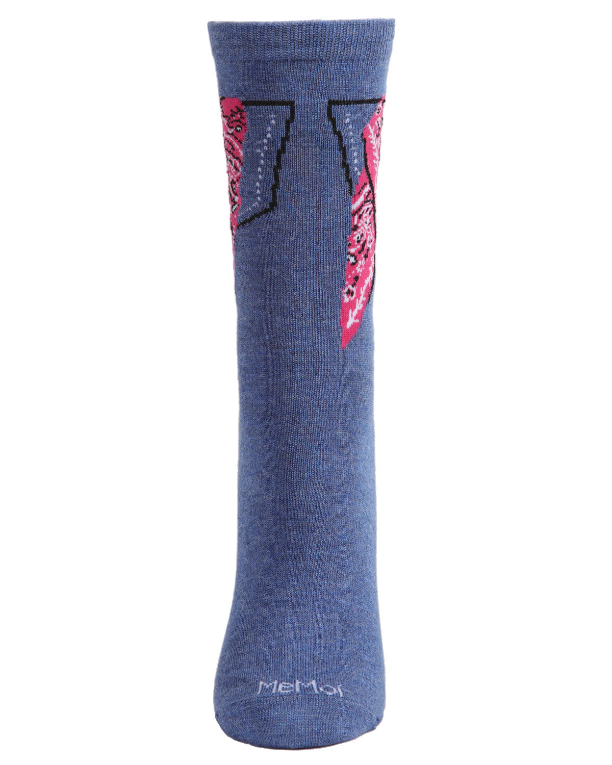 Women's Bandana in Pocket Bamboo Blend Crew Socks