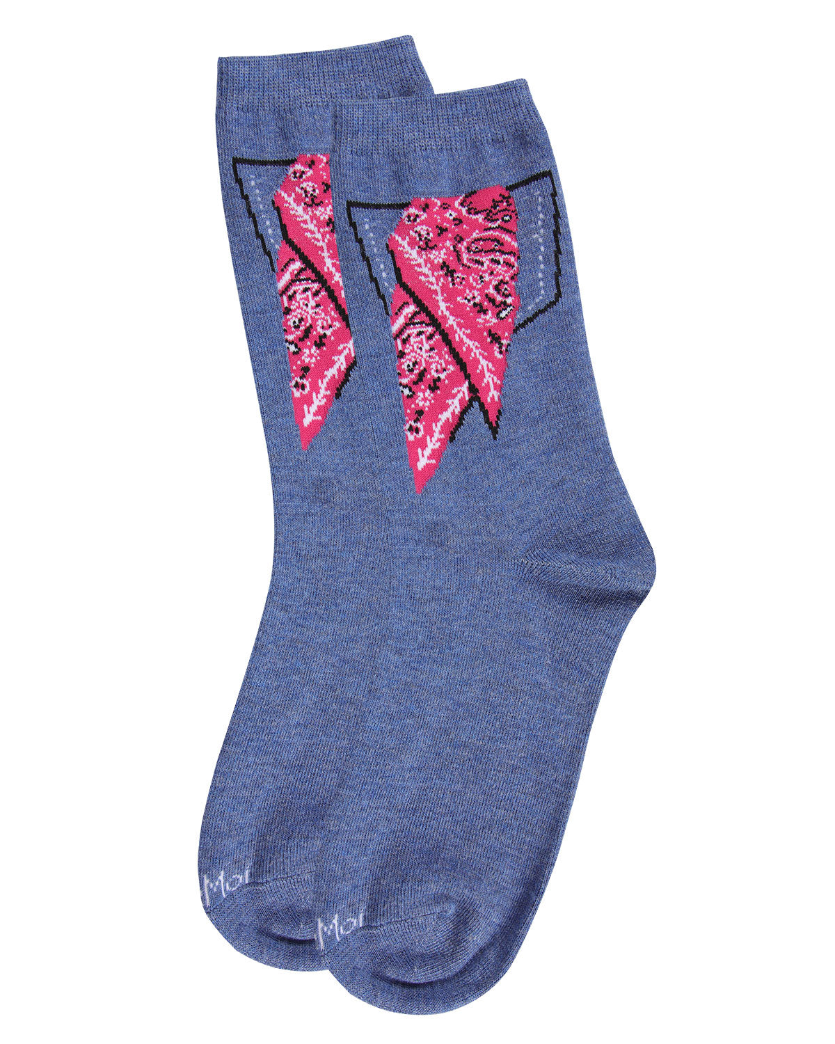 Women's Bandana in Pocket Bamboo Blend Crew Socks