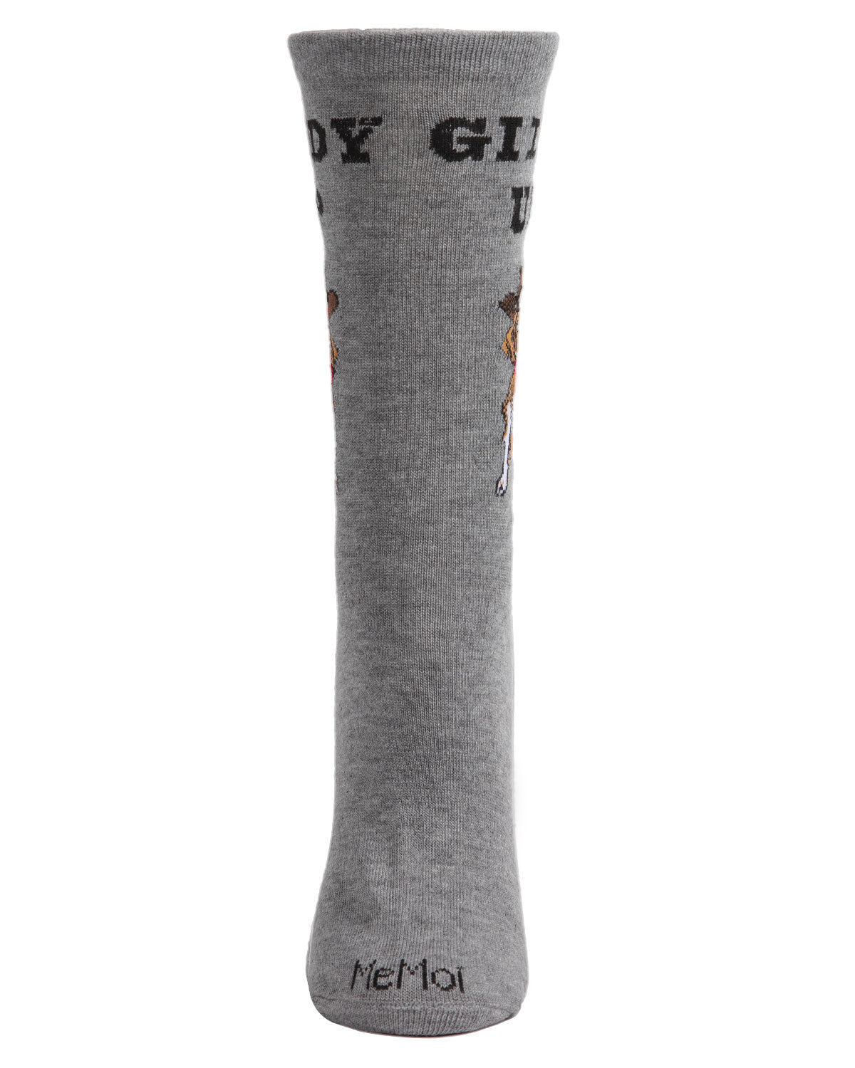 Giddy Up Pup Bamboo Blend Crew Socks