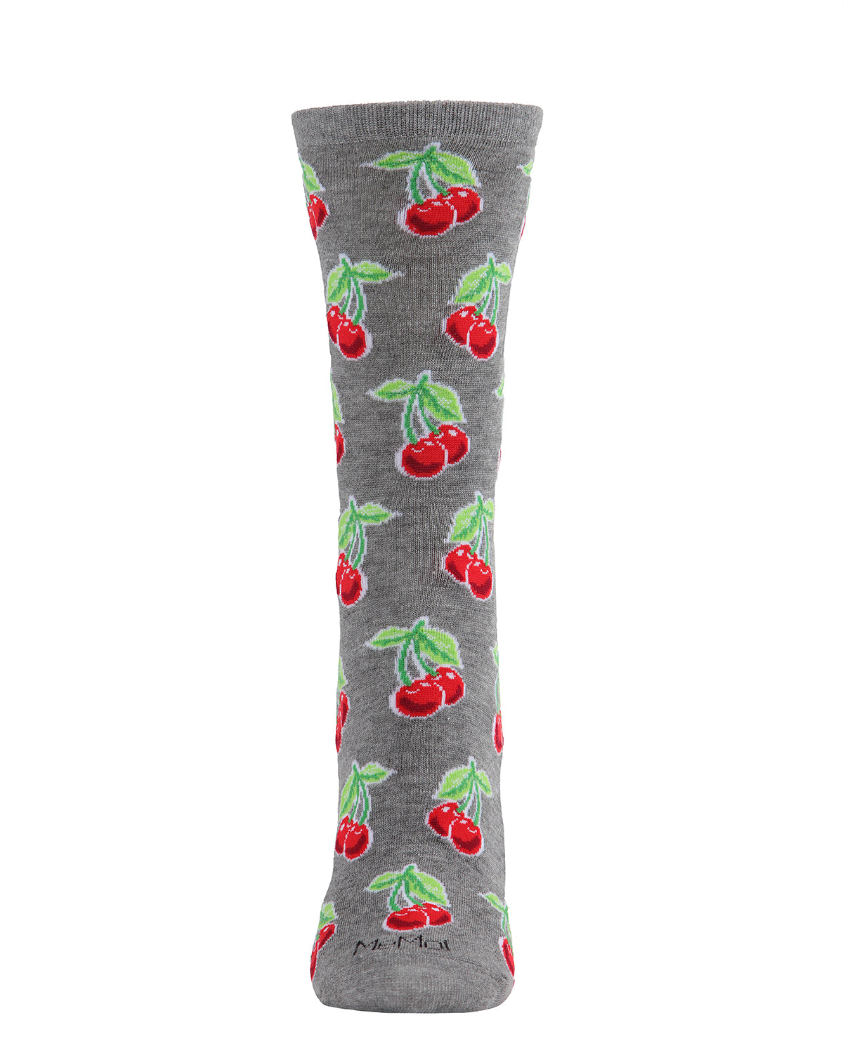 Cherries Bamboo Blend Crew Socks