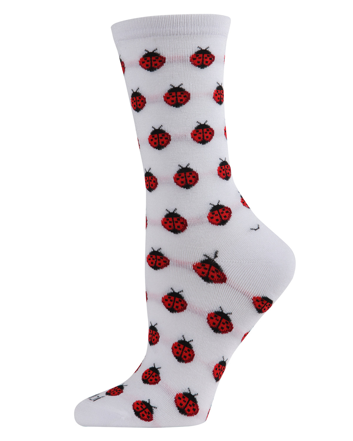 Ladybug Bamboo Blend Crew Socks