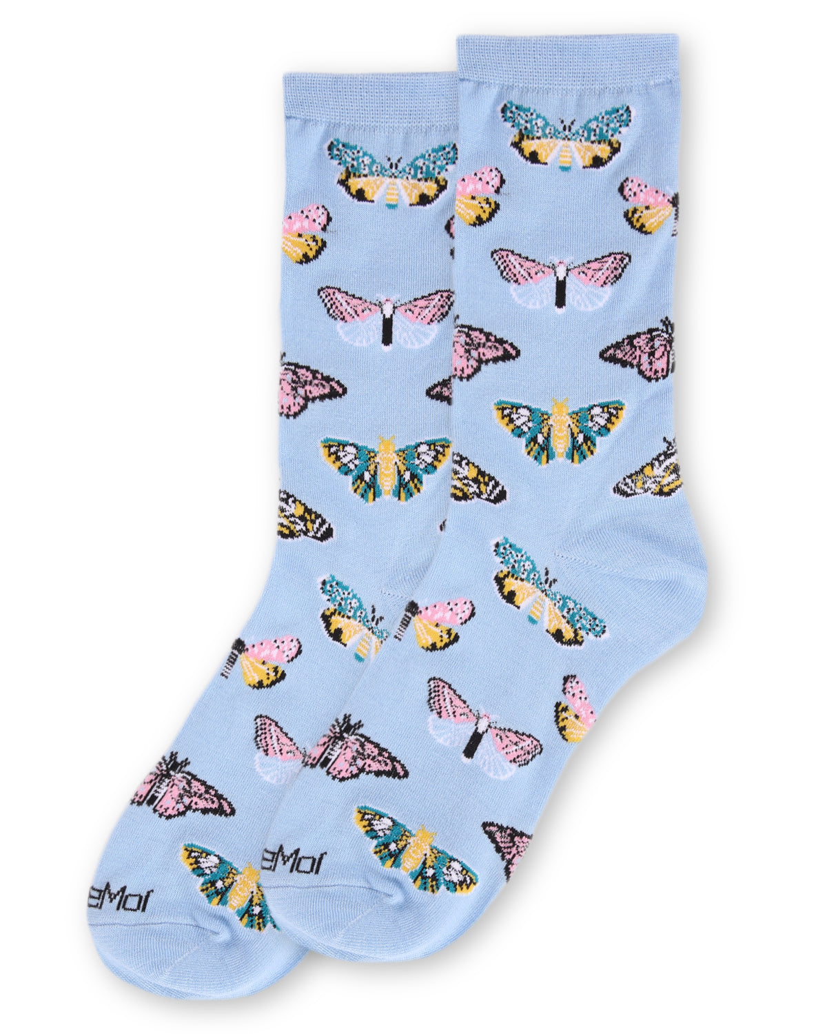 Butterfly Bamboo Blend Crew Socks