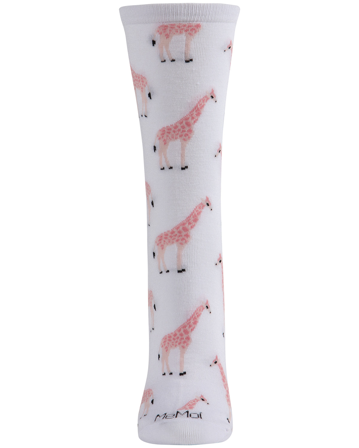 Giraffes Bamboo Blend Crew Socks