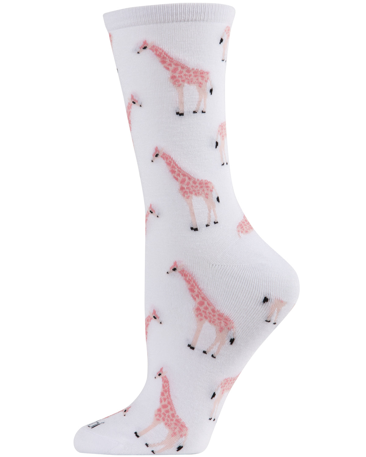 Giraffes Bamboo Blend Crew Socks