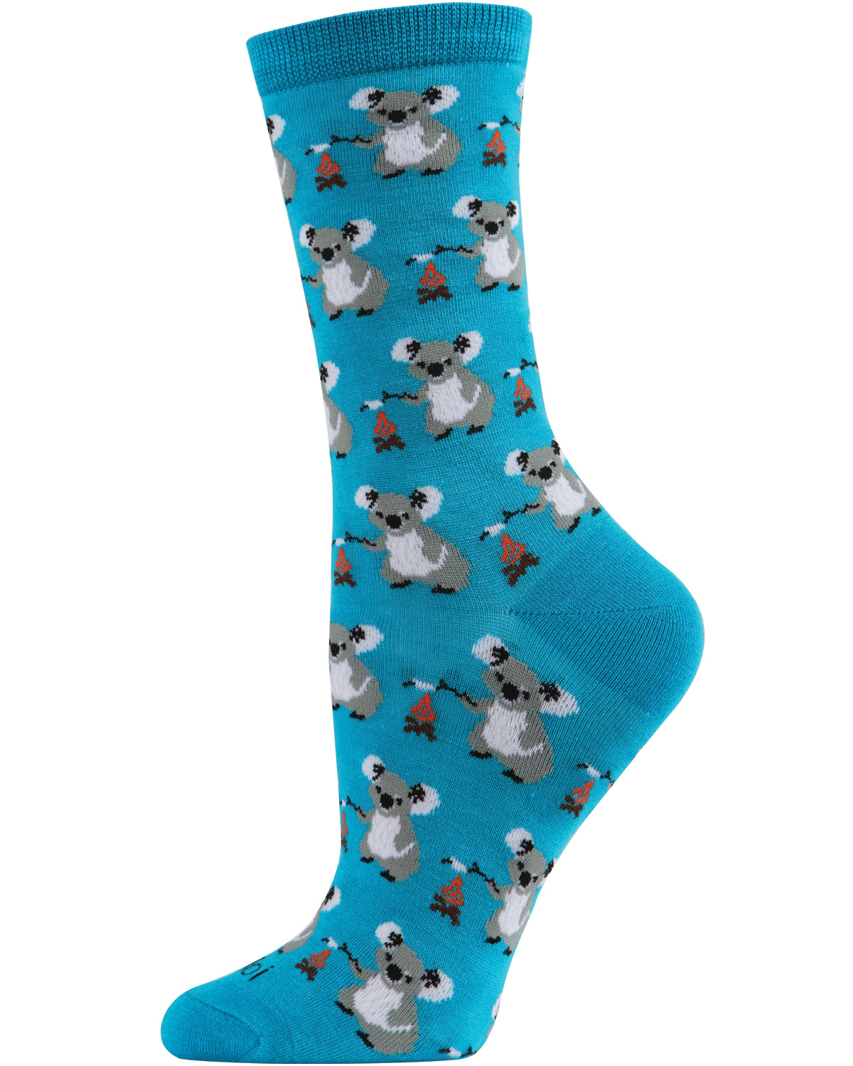 Camping Koalas Bamboo Blend Crew Socks