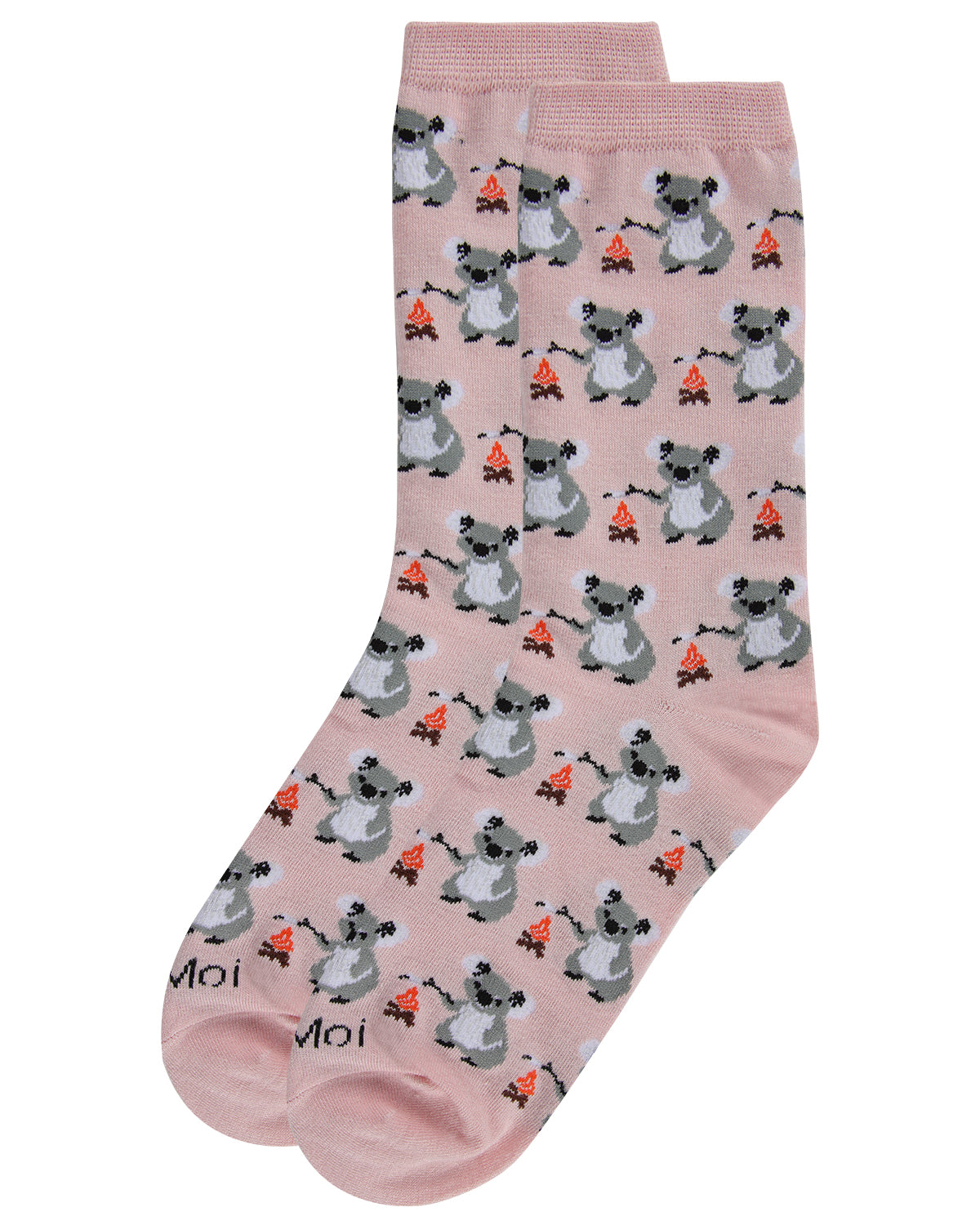 Camping Koalas Bamboo Blend Crew Socks