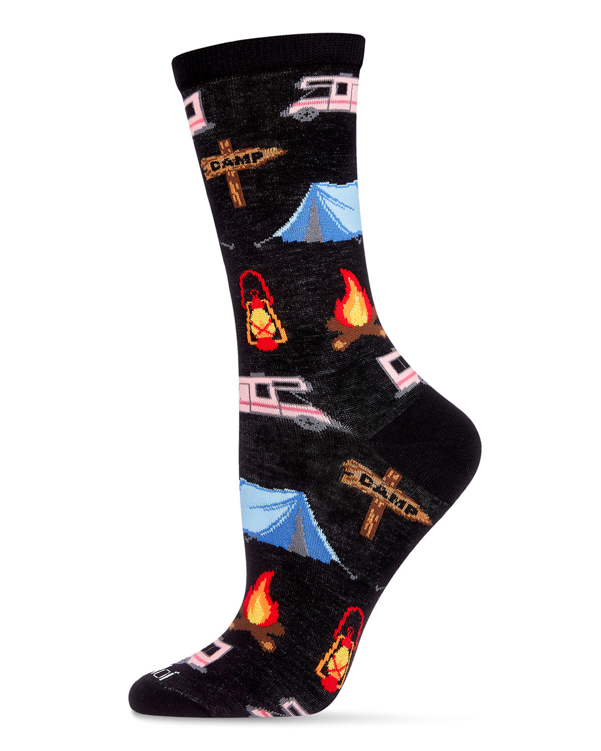 Happy Camper Bamboo Blend Crew Socks