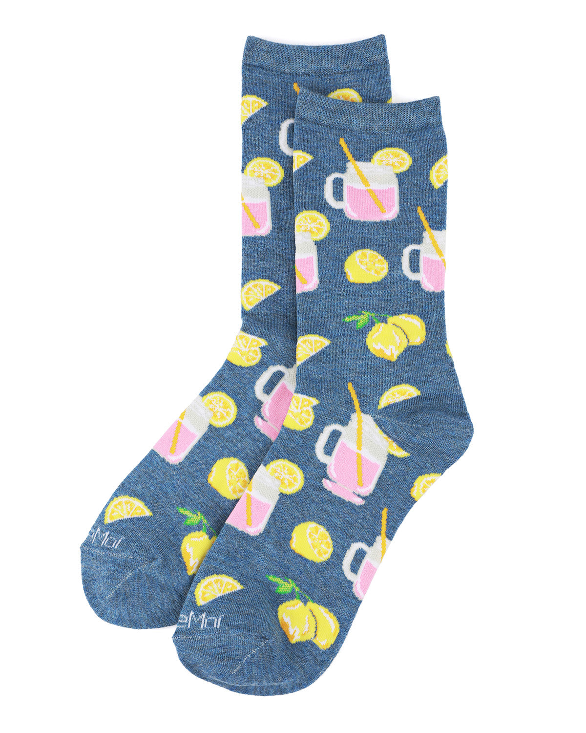 Pink Lemonade Bamboo Blend Crew Sock